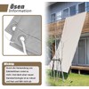 Rectangular Sun Sail, Balcony Canopy with Eyelets, Waterproof Awning Fabric,