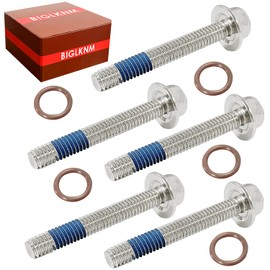 BIGLKNM Inner Primary Bolt & O-Ring Fit for FXD FLST FXST FLT FLHC FXBR Repalce for 15-1457 022205; 304 Stainless Steel Bolt and Fluorine Rubber O-Rings