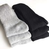 RAILROAD SOCK Crew Socks 6 Pairs (Grey/Black)