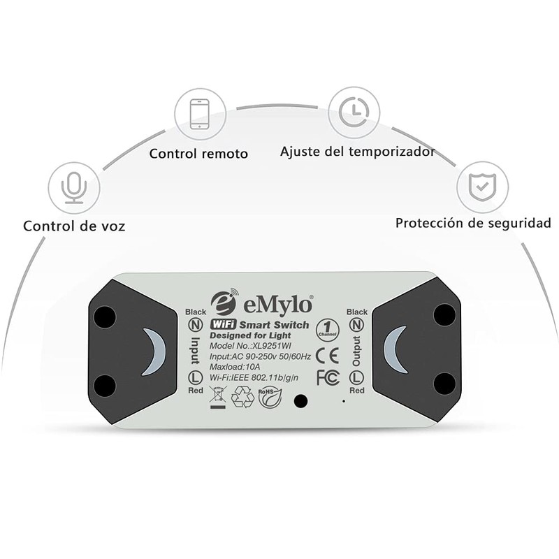 WiFi Smart Switch eMylo Wireless Relay Light Switch Tuya Remote