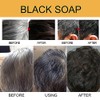 Barra de champú oscura, 3 piezas para revertir las canas,