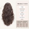 Doxken Claw Clip Ponytail Extension 14 Inch Brown Lightweight Wavy