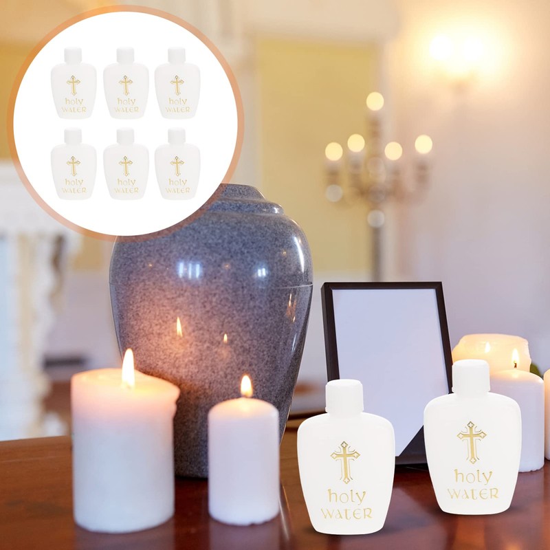 FOMIYES 6Pcs Empty Holy Water Bottles Set Holy Water Bottles