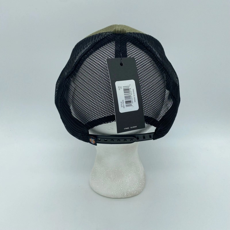 Dickies Snapback Hat Cap Corduroy Trucker Solid Green Mesh Adjustable