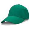 Edoneery Baseball Cap for Kids-Adjustable Washed Cotton Golf Toddler Hat for Boys & Girls Grass Green Large