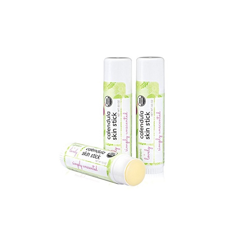 Calendula Skin Stick, Simply Unscented. Moisture Stick. Organic Lotion Bar.