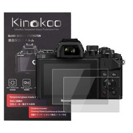 kinokoo OLYMPUS Digital Camera Screen Protector Film for PEN E-PL10/E-M1/E-M1 Mark II/E-M5 Mark II/E-M5 Mark III/E-M10/E-M10 Mark III, 9H Hardness, High Transmittance, Anti-Fingerprint, Bubble Free,