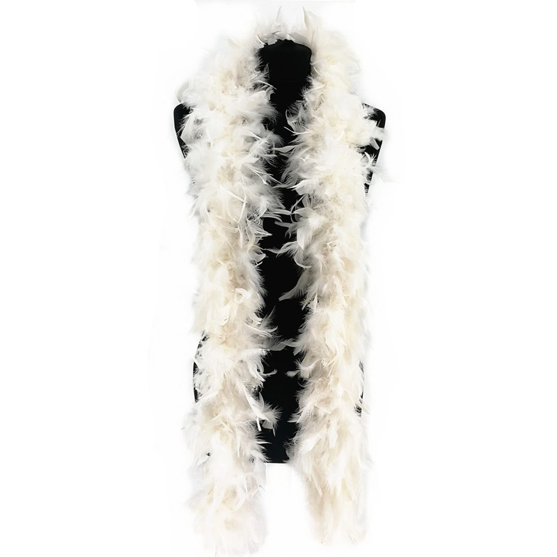Luxury White Feather Boa – 80g -180cm