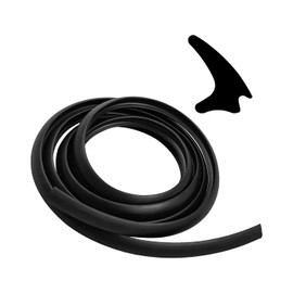 TIKSCIENCE RV Window Rubber Weatherproof Seal Strip Stationary Window Glass Edge Seal Rubber Window Locking Gasket 0.5" x 0.275" Fit for Boats RV Camper Windows, 20Ft