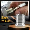 KPALAG 10PCS Stainless Steel Spark Plug Port Insert Installer Tools