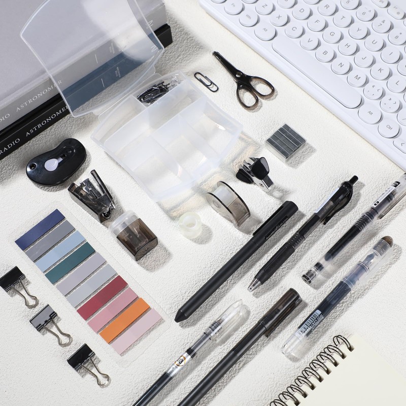 Colarr Mini Office Supply Kit Includes Stapler Tape Dispenser Staple