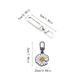 20 PCS Zipper Pull Replacement，Detachable Metal Zipper Pulls，Repair Metal Zipper Handle/Head Cord Extender Mend Fixer Slider for Luggage Clothing Jackets Backpacks Boots Purse Coat Universal Extender