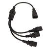 IEC 320 C14 to 3 X C13 Power Cable Universal