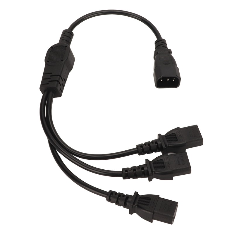 IEC 320 C14 to 3 X C13 Power Cable Universal