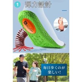 (Physical The Supervision) Insole, Insole, For Sports, 3D Design, Arch Support, Anti-Fatigue, Shock Absorption, Arch Support, High Resilience, Deodorization, Ultra Lightweight, Insole, Soft,