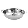 LINISHOP Stainless Steel Hot Pot Dual Sided Cooking Soup Shabu