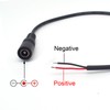 ELNONE 2PCS DC Power Female Pigtail Cable,22AWG 0.3M/1FT 5.5mm x