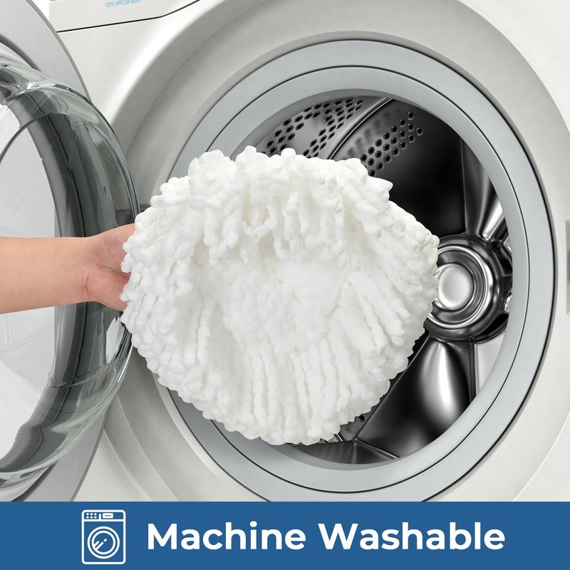 Matthew Cleaning 3Pack White Microfiber Spin Mop Replacement Head Compatible