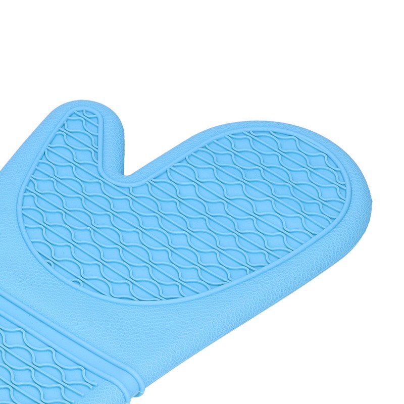 Silicone Oven Mitts with Cotton Heat Insulated Anti Scalding Baking