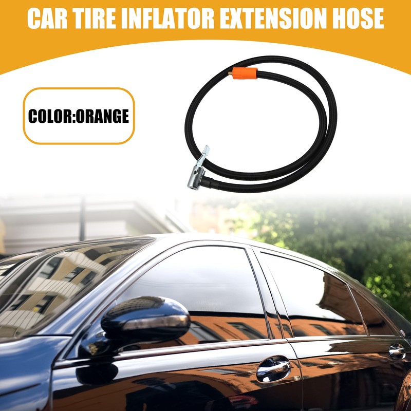 Partuto 1 Pc 1M Universal Car Tire Inflator Extension Hose