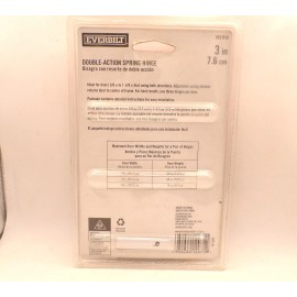 EVERBILT 14971 3 IN. SQUARE RADIUS SATIN NICKEL DOUBLE ACTION SPRING DOOR HINGE