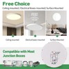 6PK Dimmable 12 Inch LED Flush Mount Ceiling Light, 24W,