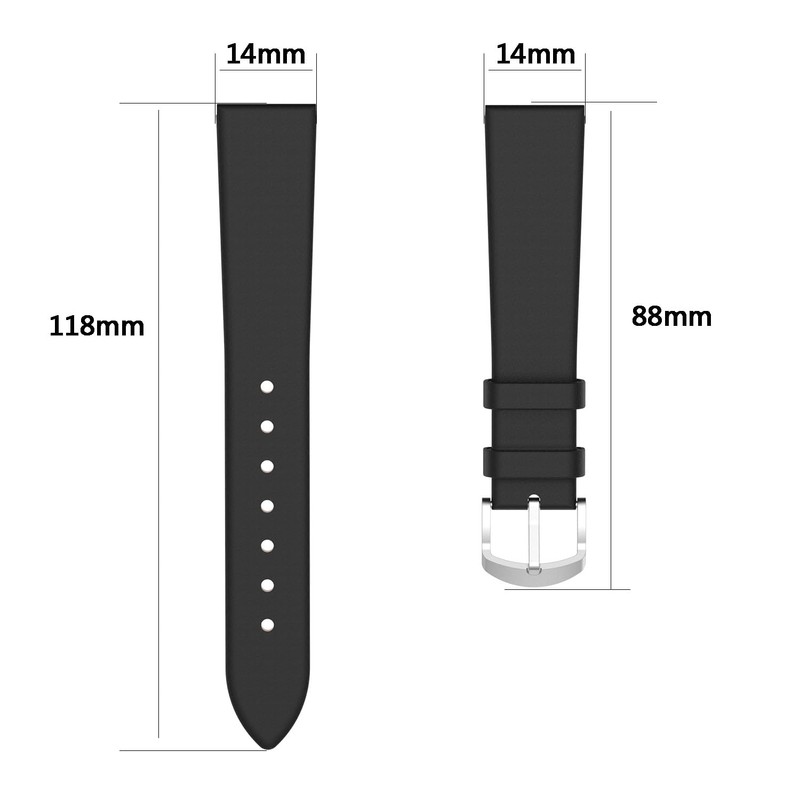 QINOUK Strap for Garmin Lily 2, [Breathable] Genuine Leather Watch