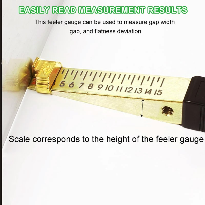 Skibetfo Skibetfo 2pcs Fire Door Gap Gauge Checker Tool 1-15mm
