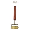 Face Massage Roller Copper Wooden Handle Promote Blood Circulation Double