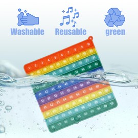 Zamety Pop It, Pop It Game, Autism Toy, Digital Education Development of Intelligence, Stress Relief Toy, Suitable for School Children, Students, Autism, Practice, Anxiety Relief Toy