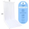 Htper 6 Panels 5x20ft White Ceiling Drapes for Wedding Parties,
