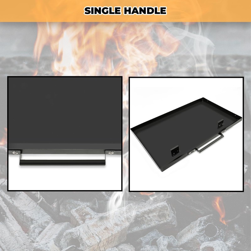 ECOTRIC 36" Griddle Cover Lid Powder Coated Black Aluminum Compatible