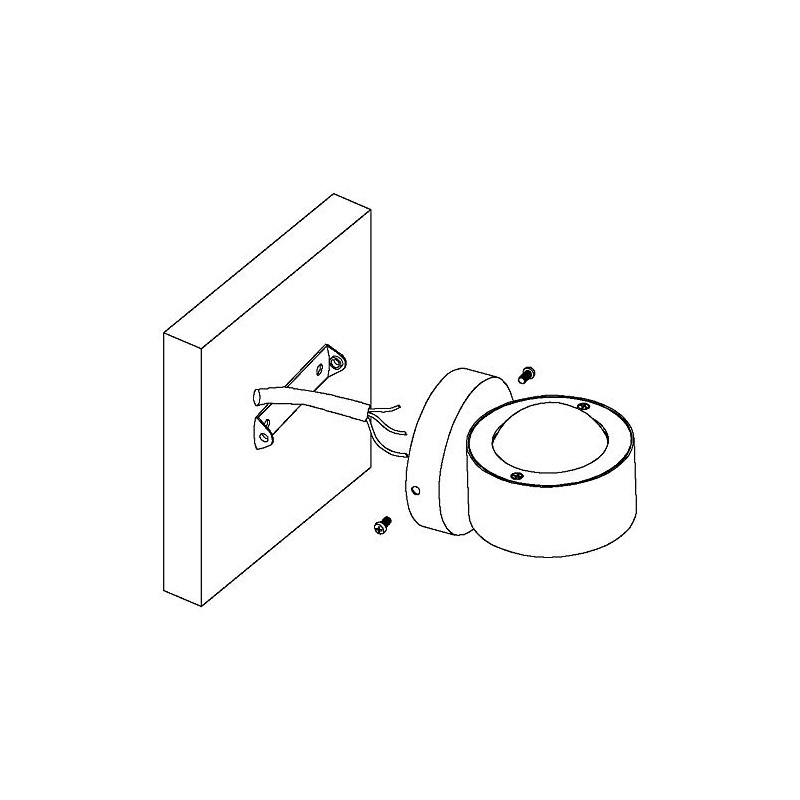 EGLO Wall/Ceiling Lamp, Aluminium Integriert, 3 W, Anthracite