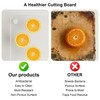 Tempered Glass Cutting Board with Lips, Clear Cutting Board, Easy