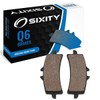 Sixity Q6 Organic Brake Pads FA447 Front Replacement Kit Full