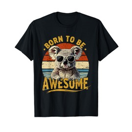 Born To Be Awesome Koala Shirt | Koala Bear | Vintage Koala T-Shirt