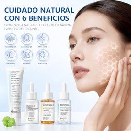WEUD Skin Care Coreano 4 En 1 Kit, con 1 Crema Hidratante Niacinamida  1 Serum Centella Asiatica  1 Suero Arbutina  1 Suero Pptidos Propleo, Crema y  