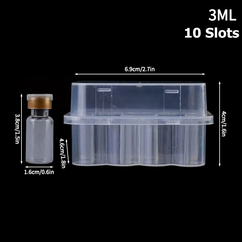 OrganiMax Refrigerator Storage Box – Peptide Vial Freezer Tube Container,