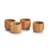 Zeller 25368 Egg Cups Set of 4 Bamboo Diameter 5
