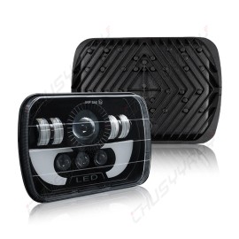 CHUSYYRAY 5X7 7X6 Inch H6054 LED Headlights Sealed Beam for Jeep Wrangler YJ Cherokee XJ