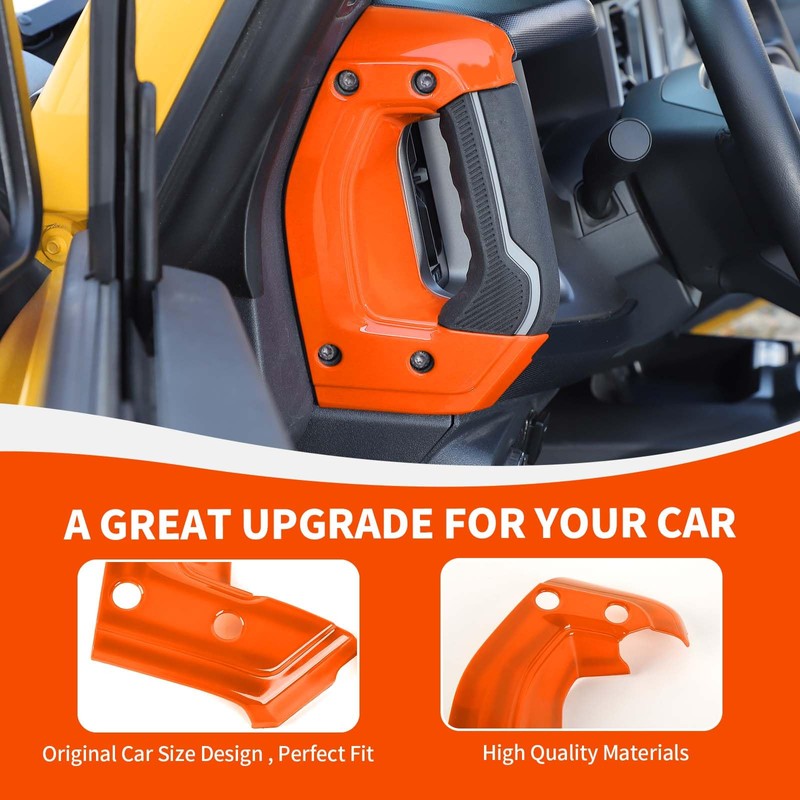 RAZPOY Center Console Side Grab Handle Cover Trim Compatible with