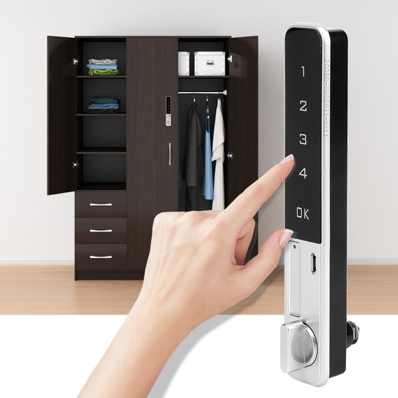 Zinc Alloy Electronic Smart Password Lock Touch Keypad with Flat