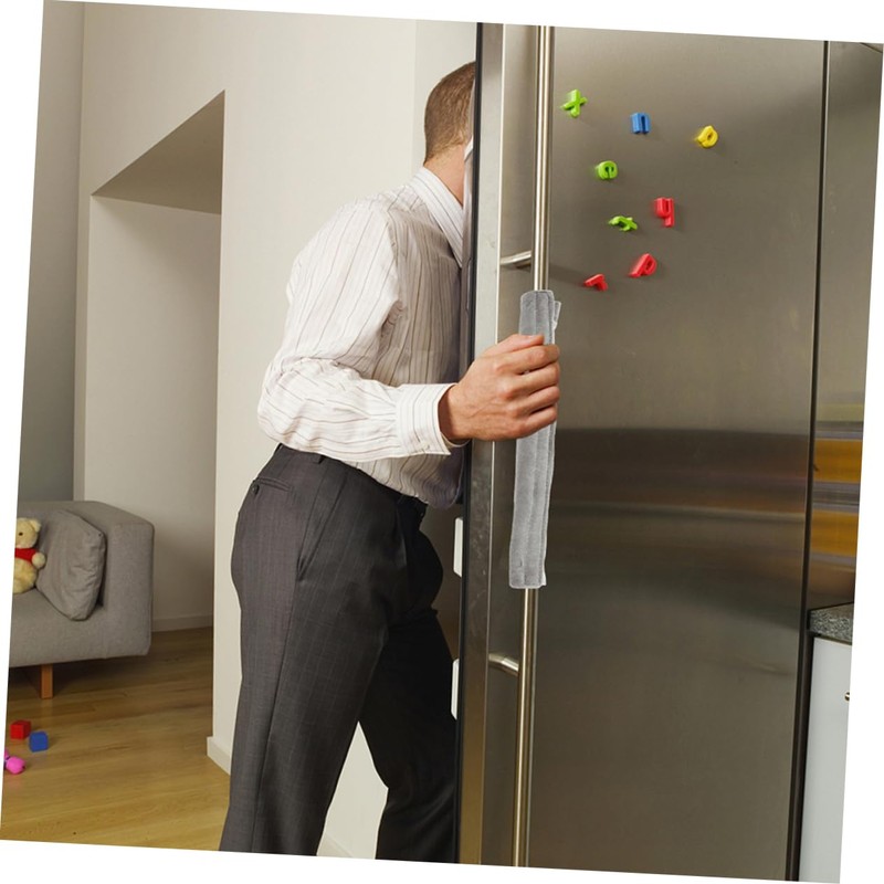 TEHAUX 6Pcs Refrigerator Handle Cover Grey Appliance Protector for Fridge