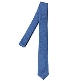 Atelier 365 Denim Collar Necktie, Stylish with Remote Work, Business Office, Business Casual, Formal, Simple, Men's Gift, Denim/sun-ux-ne-1609-ats, 01-denim