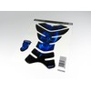 BIKE-label 3D Tank Pad Motorcycle Sticker Tank Protector Blue Compatible