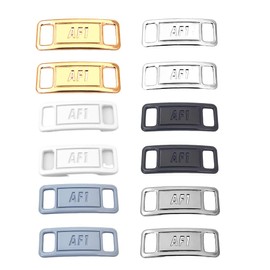 QEXUJOW Shoelace Buckle Elastic Shoe Label Shoe Decoration Fashion Sneaker Pendant DIY Sneaker Set (6 Pairs)