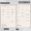 Skyline Hourly Weekly Planner – Undated Agenda & Daily Appointment