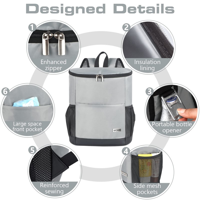 Wolka Insulated Cooler Backpack Outdoor - Leak Proof Backpack Cooler