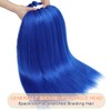 Blue Braiding Hair Pre Stretched, 26 Inch 8 Pack Prestretched