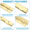 uxcell 2 Pack Piano Hinge, 18" Stainless Steel Continuous &